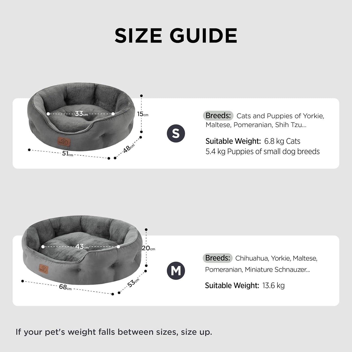 Plush Calming Pet Bed for Cats & Small Dogs