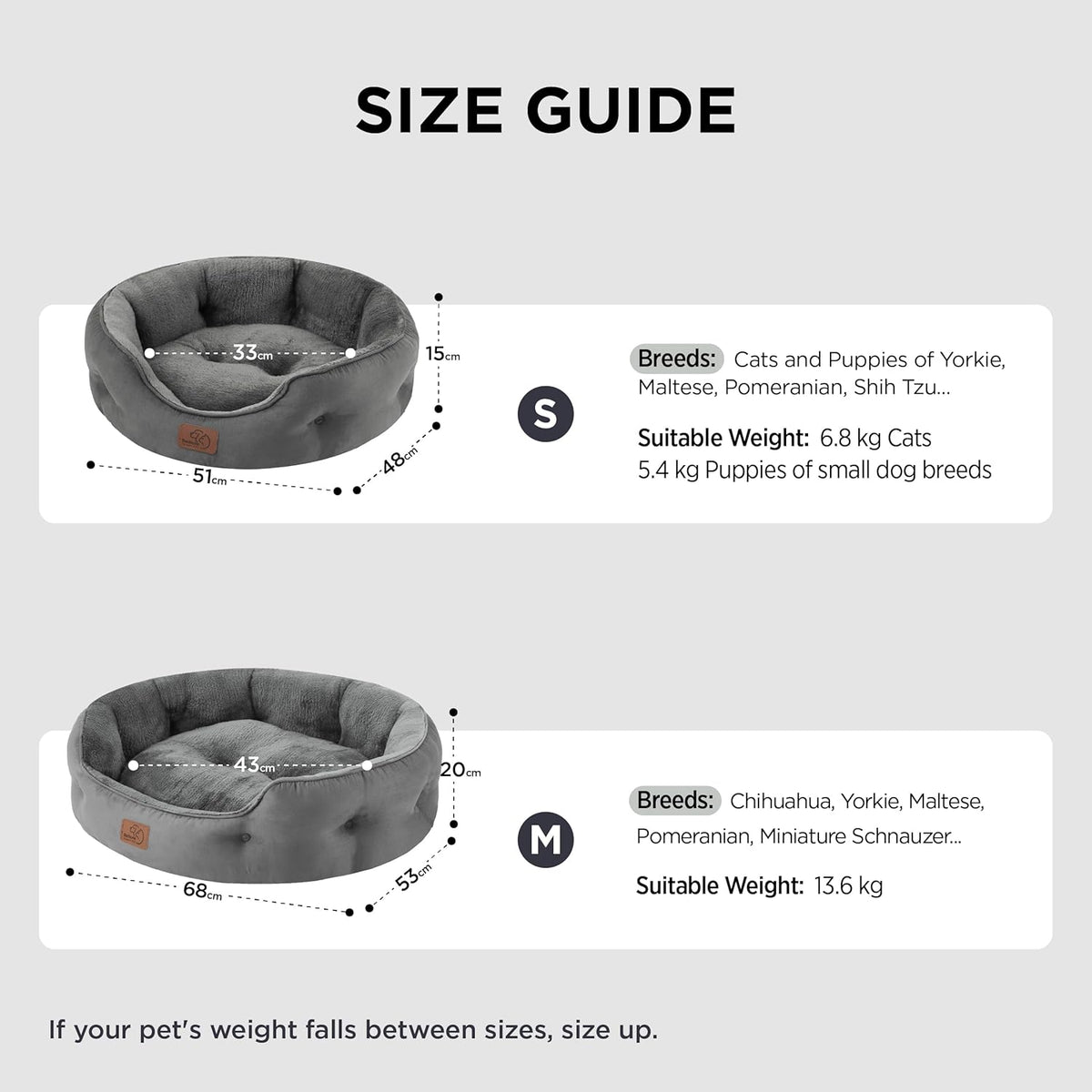 Plush Calming Pet Bed for Cats & Small Dogs