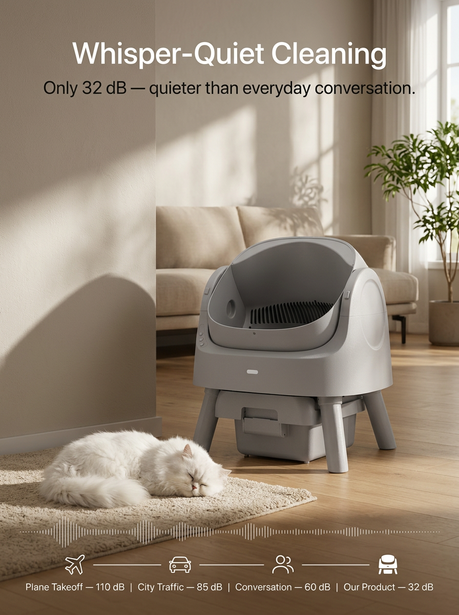 AutoScooper 11 Cat Litter Box-White