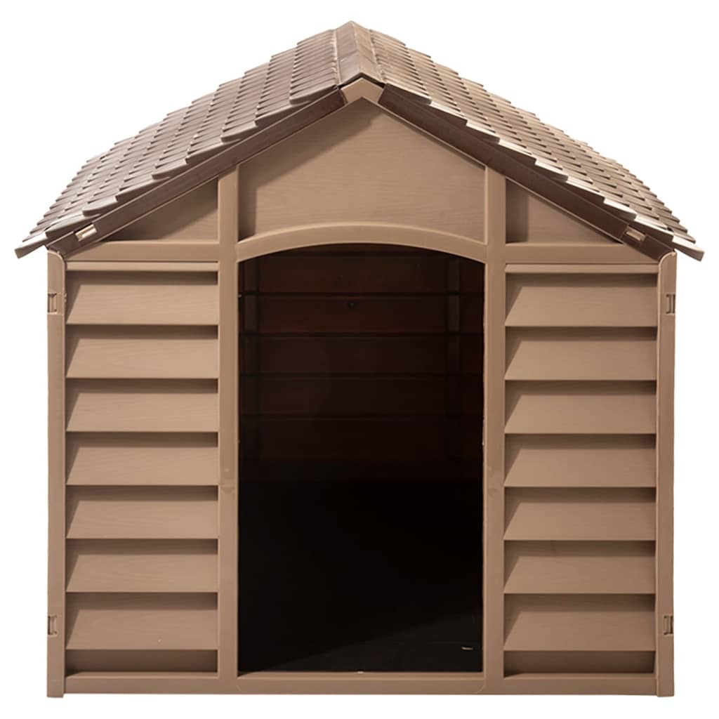 Outdoor Dog House Weather-Resistant Pet Kennel with Sloped Roof