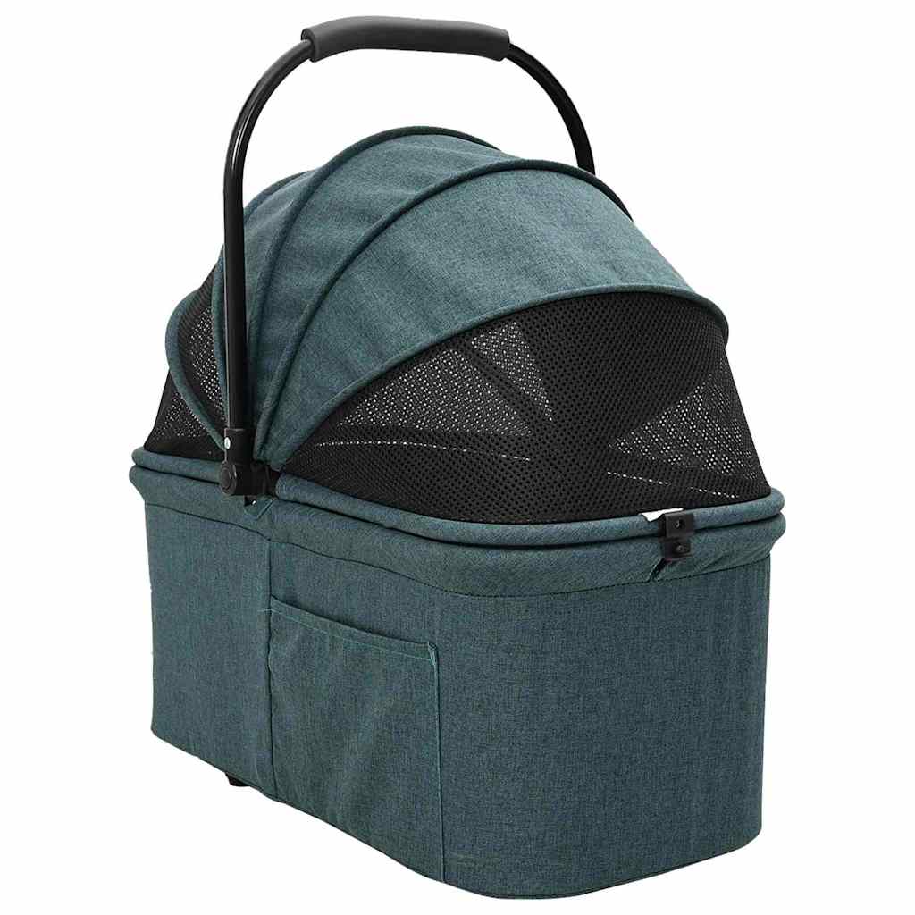 Wheel Foldable Pet Stroller for Dogs & Cats with Rain Cover