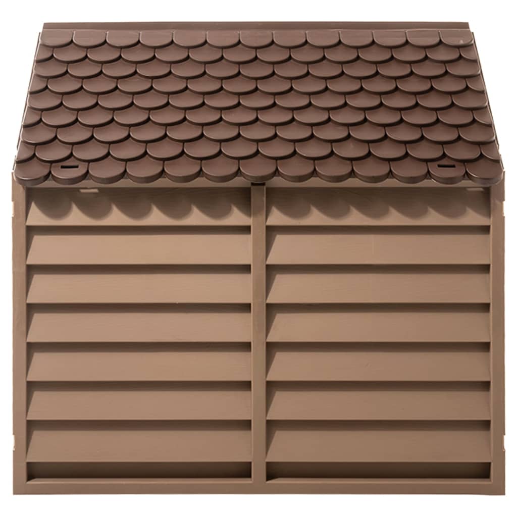 Outdoor Dog House Weather-Resistant Pet Kennel with Sloped Roof