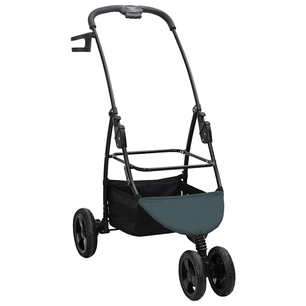 Wheel Foldable Pet Stroller for Dogs & Cats with Rain Cover