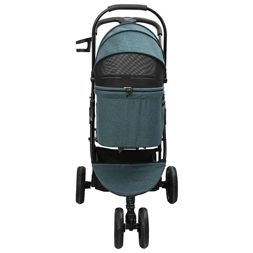 Wheel Foldable Pet Stroller for Dogs & Cats with Rain Cover
